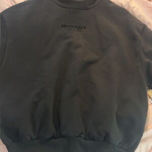 NWT Black Fear of God Essentials sweatshirt #stockx #pacsun #new #essentials